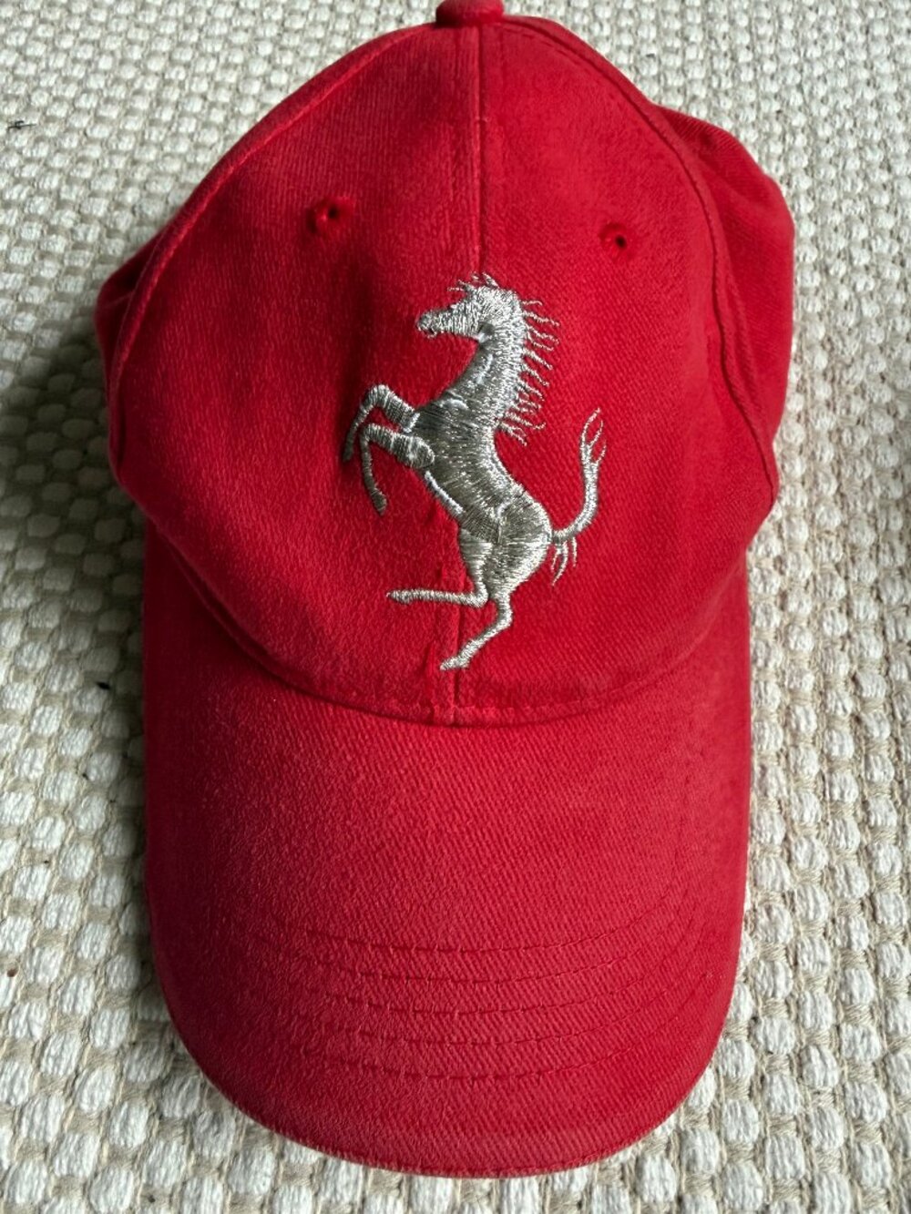Ferrari | Red Cap Embroidered Prancing Horse Racing | One Size